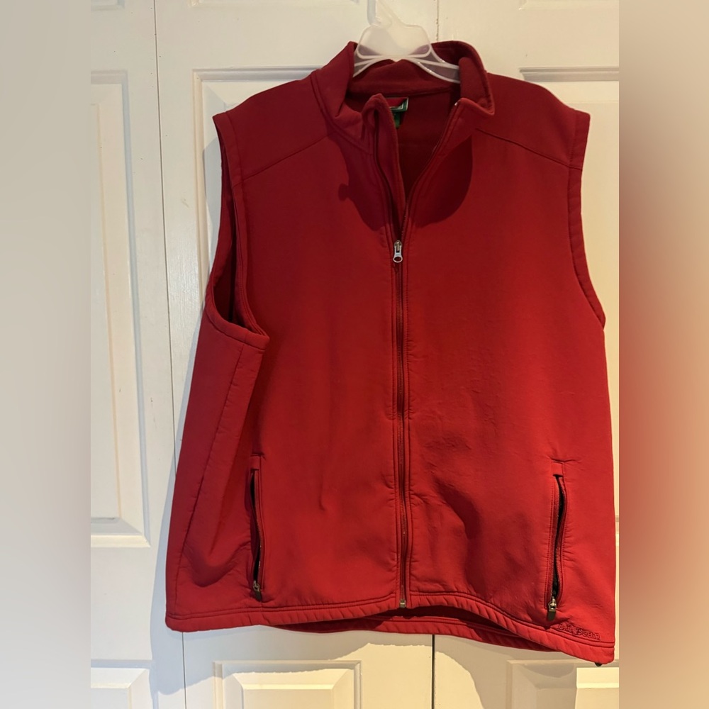 Jordan Red Full-Zip Sleeveless Vest